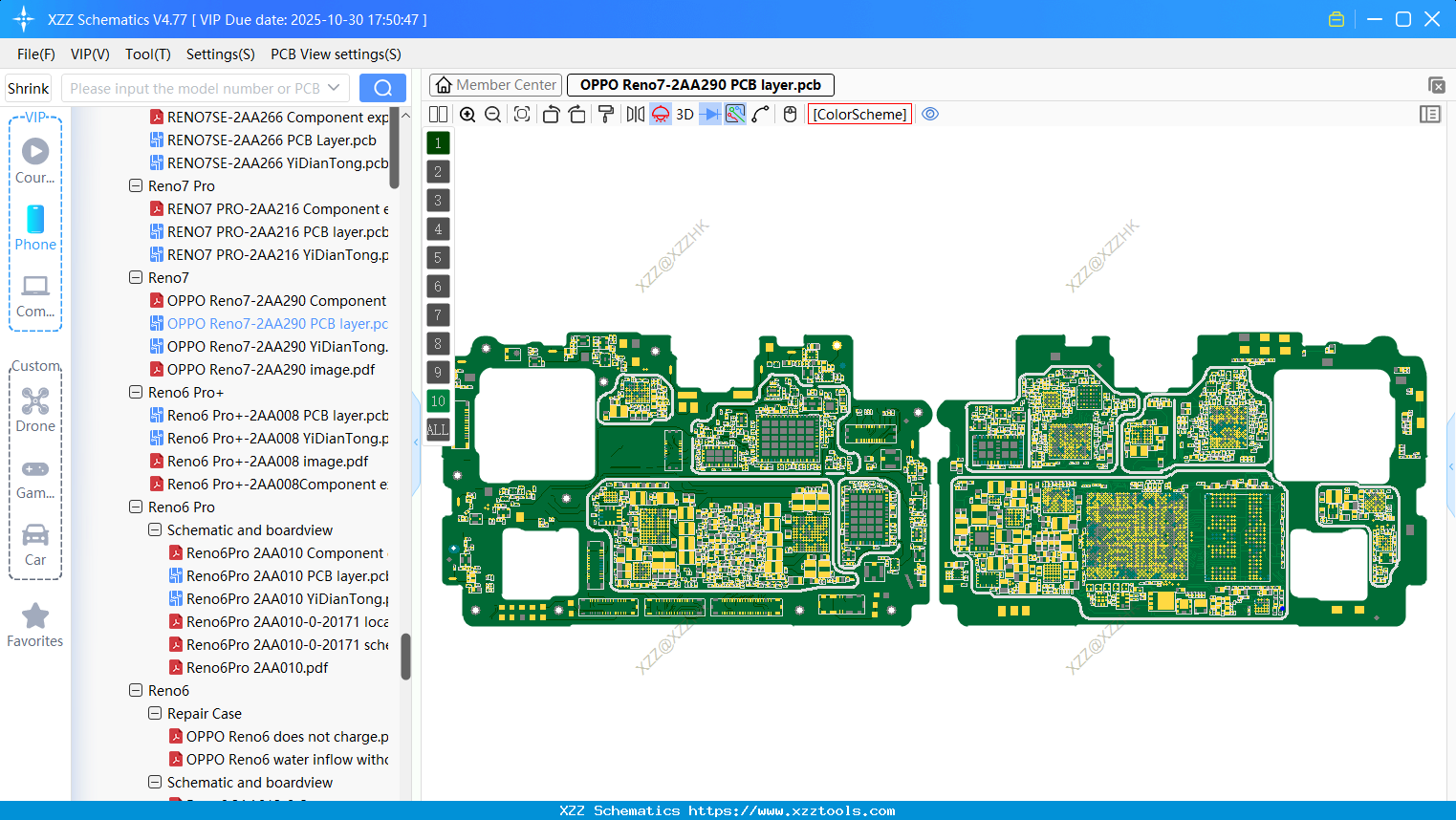 OPPO Reno7-2AA290 PCB Layer